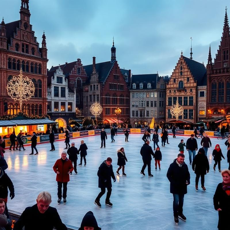 Skating on the Markt