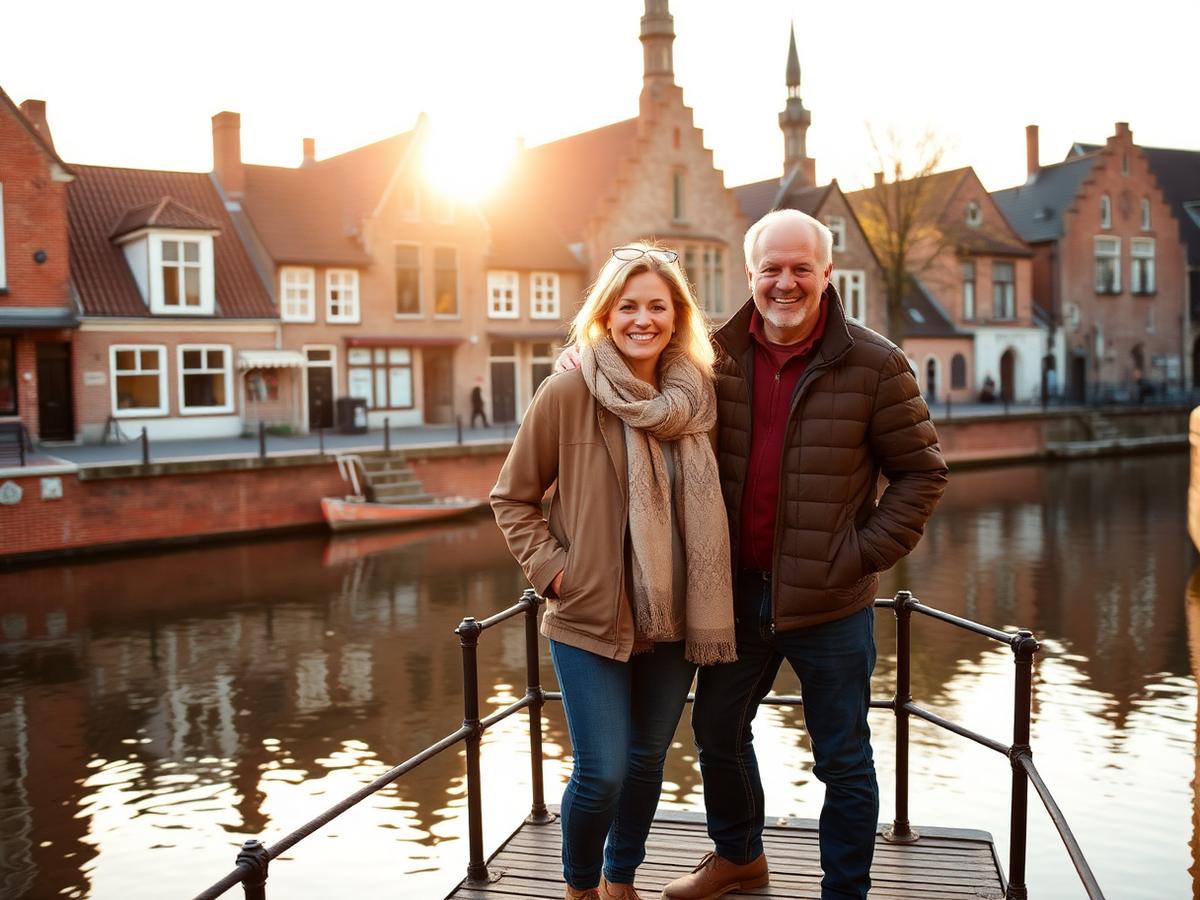 The historic centre of Bruges, where our stays are located
